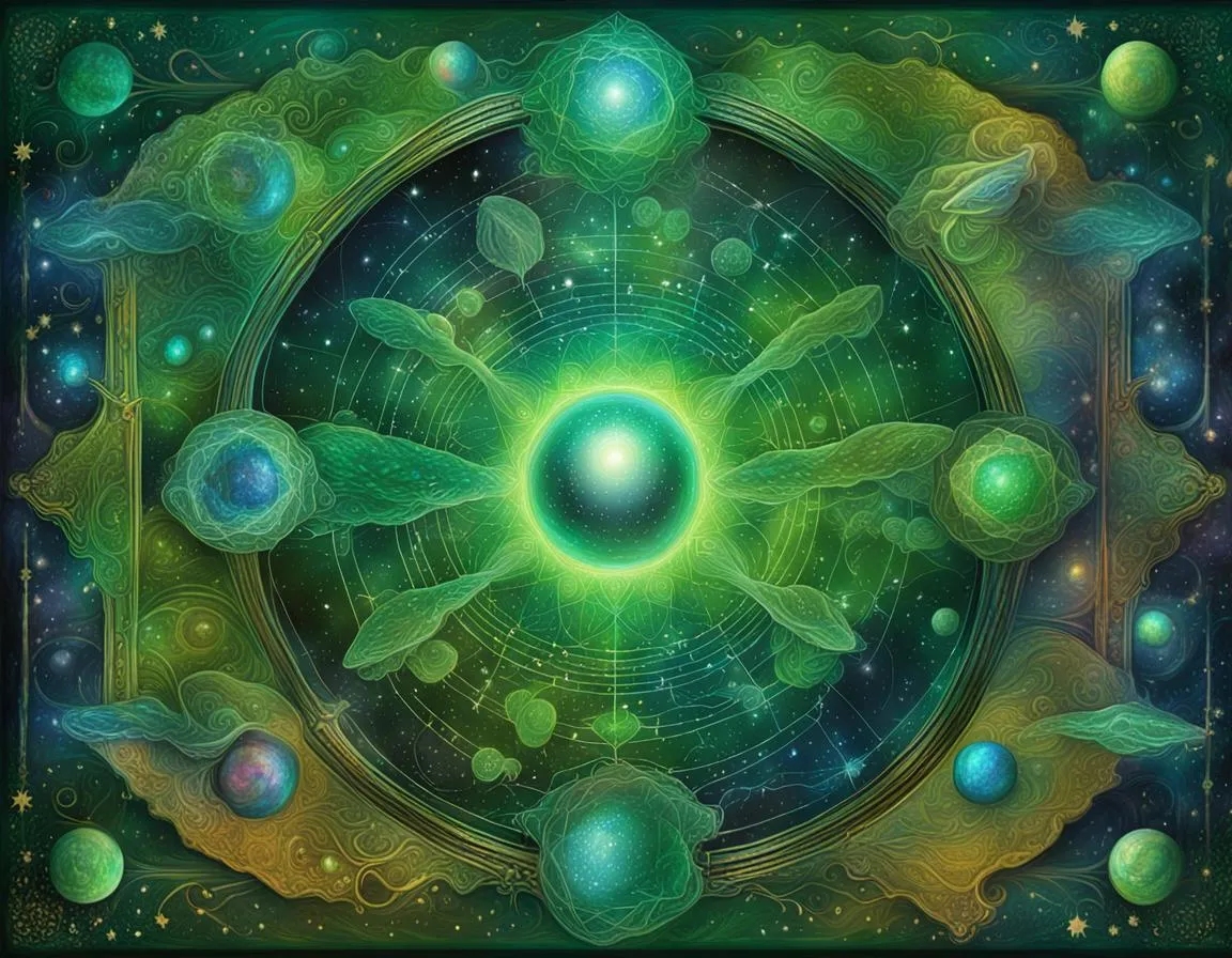 il 5 raggio verde dei Maestri ascesi della guarigione spirituale.
