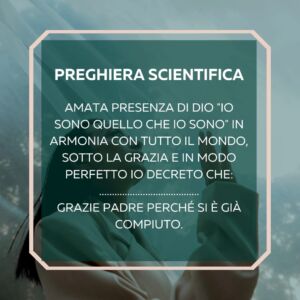 la preghiera scientifica in metafisica spirituale.