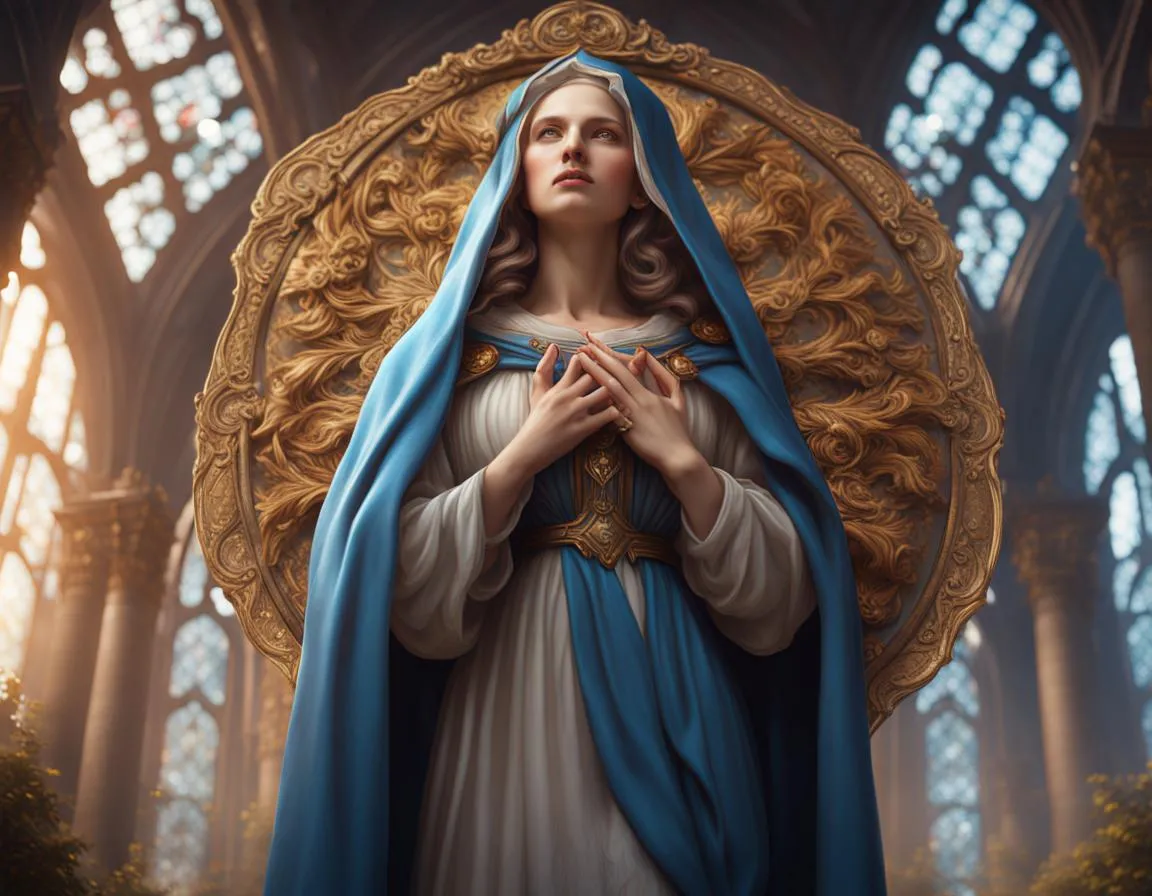 Trattamento di guarigione con la beata Vergine Maria